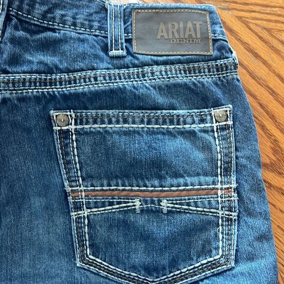 Ariat Men's Blue Relaxed Boot Cut Jeans - Picture 6 of 7